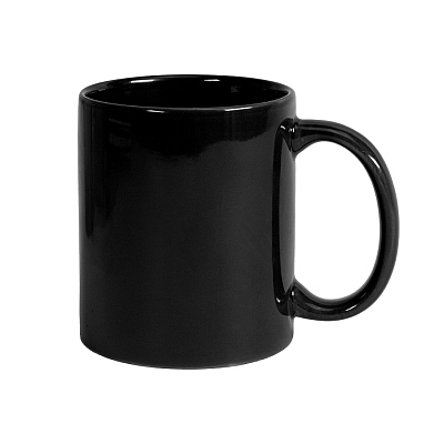 Кружка "DECOL" для деколи, 330 мл, d=82 мм, премиум, черная (Чёрный)