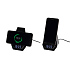 Настольная Bluetooth колонка (3Вт) "Smart Pyramid" с часами и беспроводным (15W) зарядным устройством, с подсветкой логотипа, черный - Фото 6