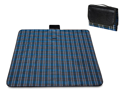 Непромокаемый плед для пикника Fabrizio (Синий, черный) Непромокаемый плед для пикника Fabrizio (Синий, черный)