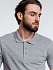 Рубашка поло мужская Adam, серый меланж - Фото 8