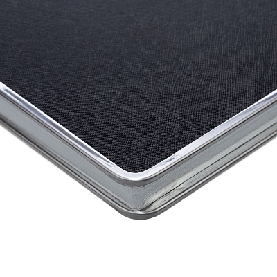 Ежедневник Frame Metal, недатированный, черный