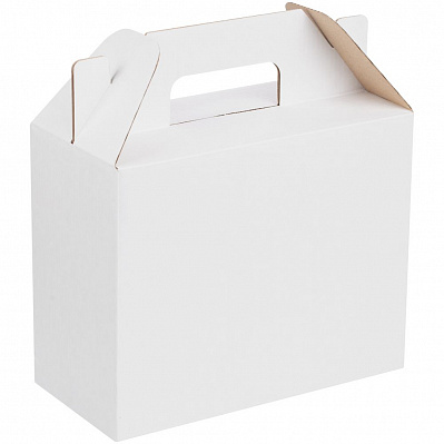 Коробка In Case S, ver.2, белая с крафтовым оборотом (Белый)