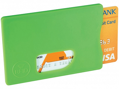 Защитный RFID чехол для кредитной карты (Лайм)
