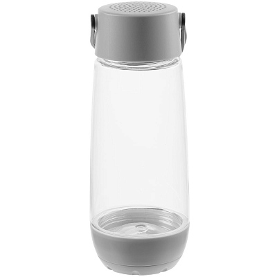 Бутылка для воды Torsta Light с колонкой и светильником, серая (Серый)