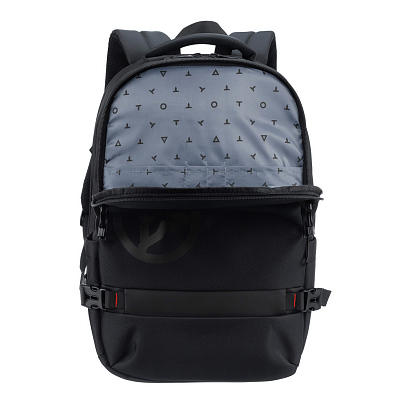 Рюкзак TORBER VOYAGE с отделением для ноутбука 18'', черный, полиэстер 900D, 34х16х47 см, 20 л