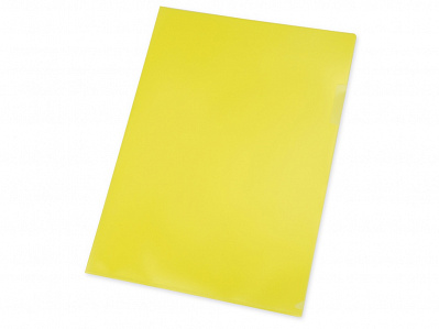 Папка- уголок А4, матовая (Желтый матовый)
