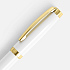 Ручка шариковая Letra Gold, глянцевая, белая - Фото 3