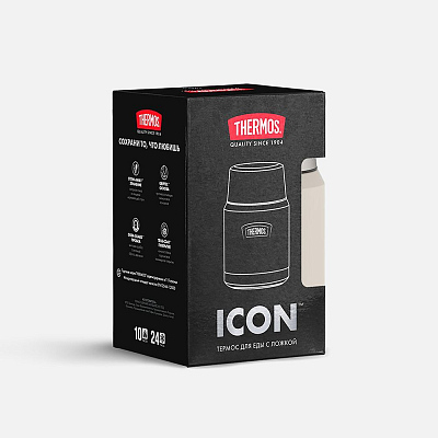Термос для еды Icon 470, бежевый