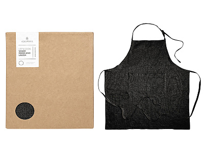 Фартук из переработанных материалов (Чёрный)