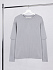 Футболка оверсайз с двойным рукавом Kosmos, светло-серая - Фото 2