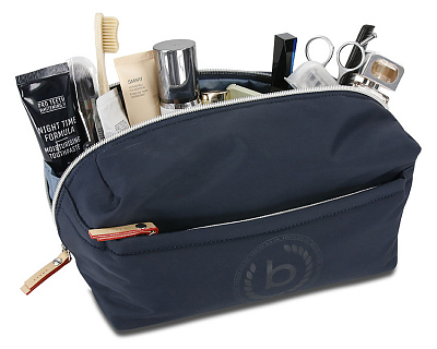 Несессер дорожный BUGATTI Lido, синий, полиэстер, 27х14х14 см, 5 л