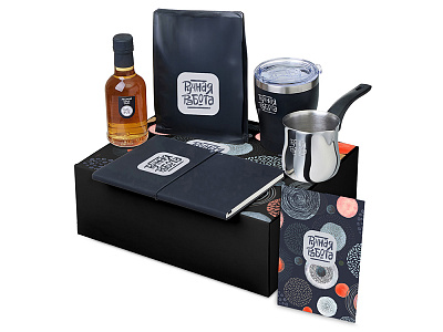 Подарочный набор Re:y. Routine с туркой, термокружкой и кофе (Чёрный)