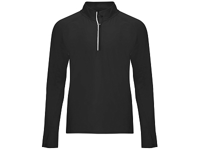 Толстовка с воротом на молнии Melbourne мужская (Чёрный)