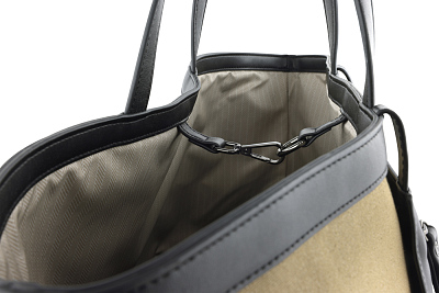 Сумка-тоут женская большая BUGATTI Elena, песочная, канвас, полиуретан, 58 x 22 x 31,5 см