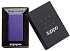 Зажигалка ZIPPO Slim® с покрытием Purple Matte, латунь/сталь, фиолетовая, матовая, 29x10x60 мм - Фото 6