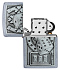 Зажигалка ZIPPO Lucky 7 с покрытием Street Chrome, латунь/сталь, серебристая, 38x13x57 мм - Фото 4