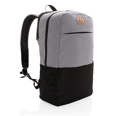Рюкзак для ноутбука Modern USB RFID (не содержит ПВХ), 15" (Черный;)