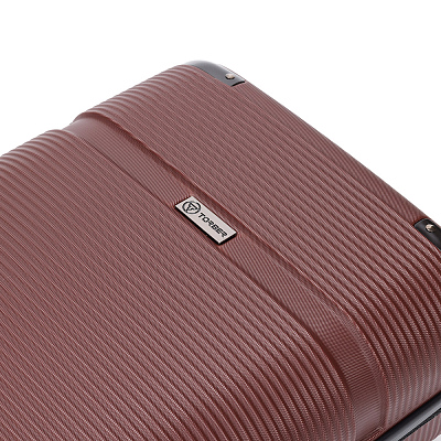 Чемодан TORBER Onego, бордовый, ABS-пластик, 59,5 х 39,5 х 24 см, 46 л