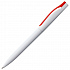 Ручка шариковая Pin, белая с красным - Фото 2