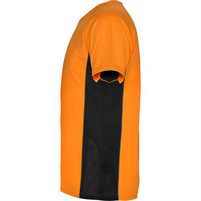 Спортивная футболка SHANGHAI мужская, ФЛУОРЕСЦЕНТНЫЙ ОРАНЖЕВЫЙ/ЧЕРНЫЙ 2XL