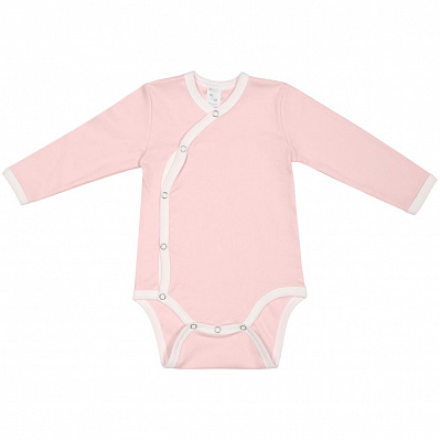 Боди детское Baby Prime, розовое с молочно-белым (Розовый)