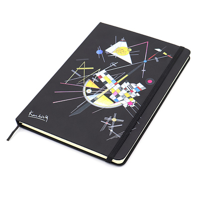 Блокнот A5 Monte в твёрдом переплёте, черный
