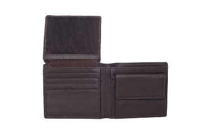 Бумажник KLONDIKE Claim,натуральная кожа в коричневом цвете, 12 х 2 х 9,5 см