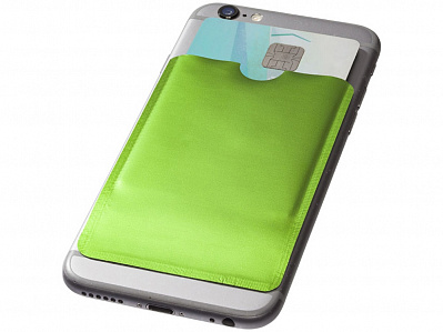 Бумажник для карт с RFID-чипом для смартфона (Лайм)