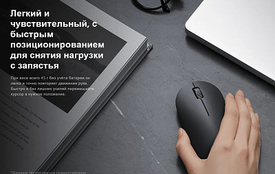 Мышь беспроводная Xiaomi Wireless Mouse Lite 2, черный