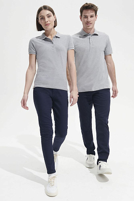 Рубашка поло мужская Spring 210, темно-серая