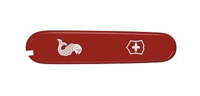 Передняя накладка для ножей VICTORINOX Fisherman и Angler 91 мм пластиковая красная