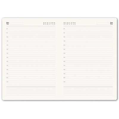 Ежедневник недатированный Solas, формат А5, с магнитом, зеленый, кремовый блок в линейку