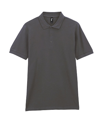 Футболка поло PREMIUM COTTON ADULT DOUBLE PIQUE, ГРАФИТОВЫЙ 3XL (Графитовый)