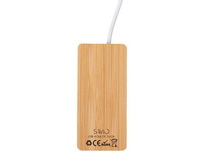 USB хаб с подсветкой лого Reedia S5, 3*USB, 1*Type C