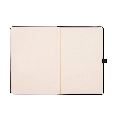 Бизнес-блокнот GLORI, A5, серый, твердая обложка, в линейку