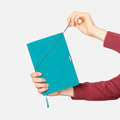 Ежедневник Ин Велюр (In Velour) недатированный, бирюзовый