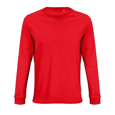 Футболка унисекс с длинным рукавом Pioneer LSL, молочно-белая (Красный)