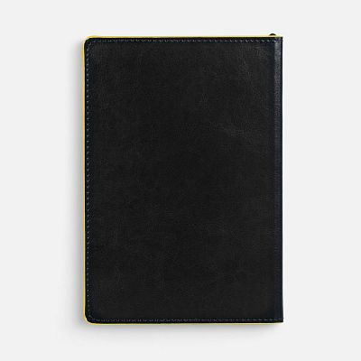 Ежедневник Alanis, недатированный, черный с желтым