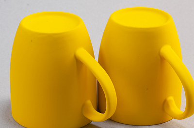 Кружка "Fresh", покрытие soft touch, желтый