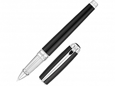 Ручка-роллер Line D Large (Черный/серебристый)
