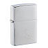 Зажигалка ZIPPO с покрытием Brushed Chrome,латунь/сталь, серебристая, 38x13x57 мм - Фото 1