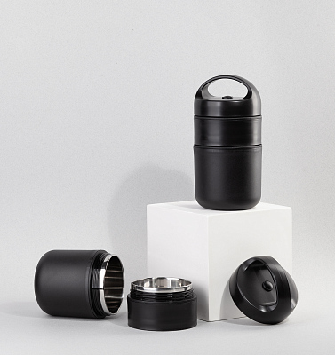 Контейнер для ланча "Complex" 2 отделения, черный