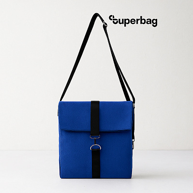 Шоппер Superbag Companion (синий с черным) (Синий с черным)
