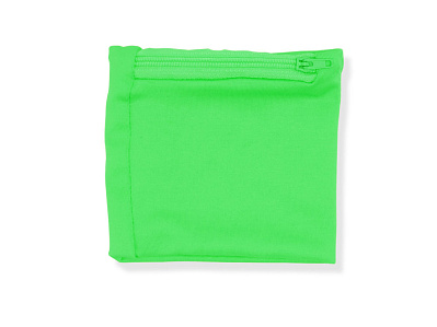 Эластичный браслет SPEED с карманом на молнии (Зеленый)