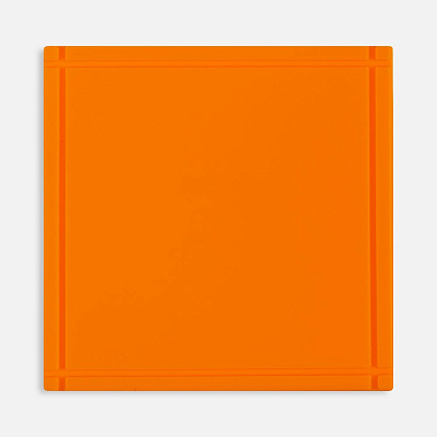 Лейбл из ПВХ Dzeta, L  неон (Оранжевый)