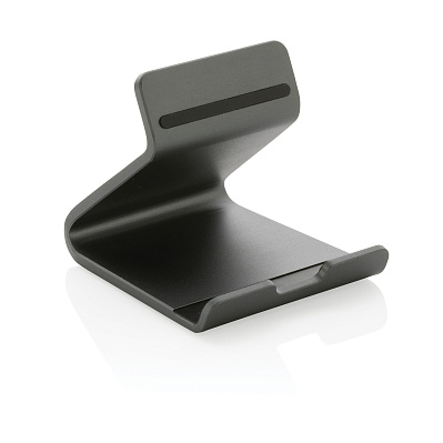 Подставка для телефона и планшета Terra из переработанного алюминия RCS (Серый;)