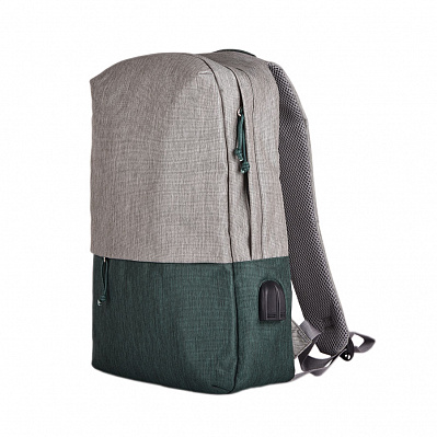 Рюкзак BEAM (Серый, зеленый)