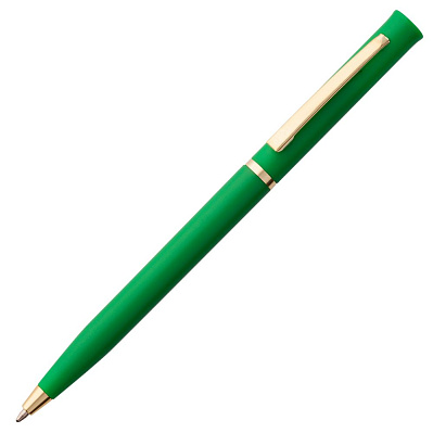 Ручка шариковая Euro Gold, зеленая (Зеленый)