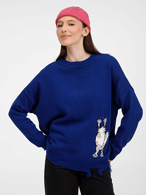 Джемпер Sharpick, темно-синий (кобальт) (Тёмно-синий)