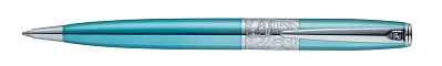 Ручка шариковая Pierre Cardin BARON. Цвет - бирюзовый металлик. Упаковка В. (Голубой)